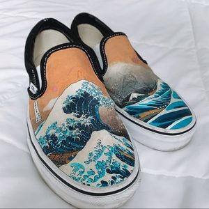 Hand Painted Wave VANS